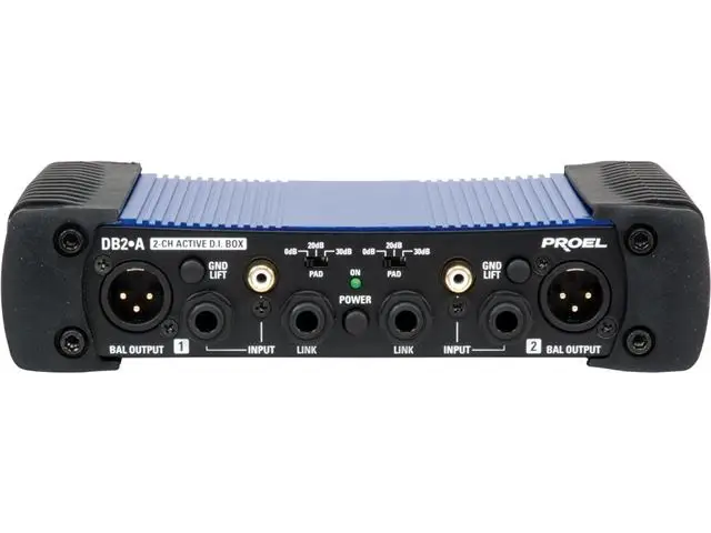 Proel DB2A actieve stereo DI-box