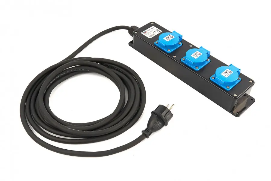 Verdeeldoos 3 voudig, 5 meter